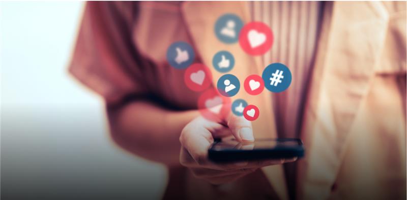 Imagen likes redes sociales